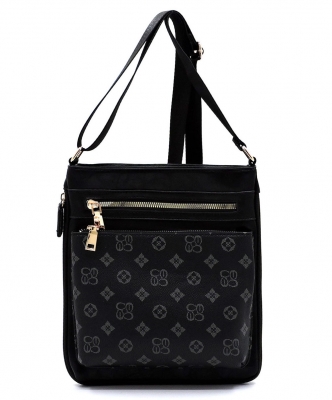 Monogrammed Crossbody Bag CD1238 GRAYBLACK